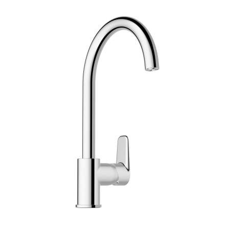 Смеситель VitrA Flow Soft  A43419EXP с поворотным изливом однорычажный хром латунь