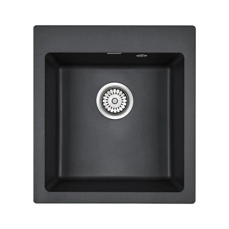 Кухонная мойка Paulmark ZEMAR PM104651-BL черный 460х510 мм кварцевая