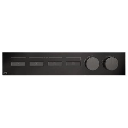 Gessi Hi-Fi Термостат для душа, с включением до 4 источников одновременно, внешняя часть, цвет: Black Metal PVD