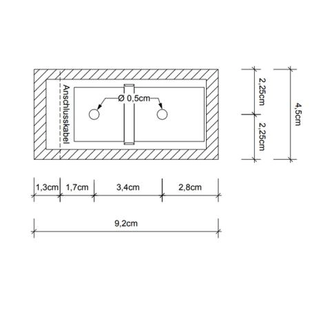 Decor Walther Omega 1 Светильник на зеркало 5x4.5x9(30-60)см, 1x S14D 30-60cm 1 Socket, цвет: хром