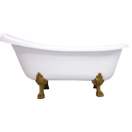 Ванна AquaStone Скарлет ножки золото 170х80 иск. камень