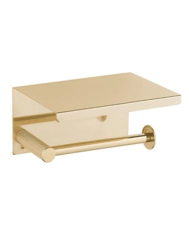 Держатель для туалетной бумаги Boheme с крышкой Uno Gold 10971-G
