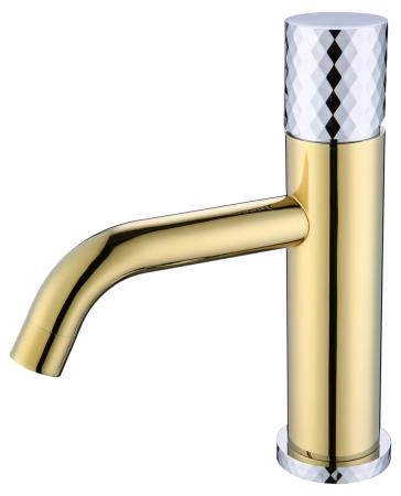 Смеситель STICK Boheme для умыв. низ. GOLD DIAMOND CHROME_Комплект 121-GCR