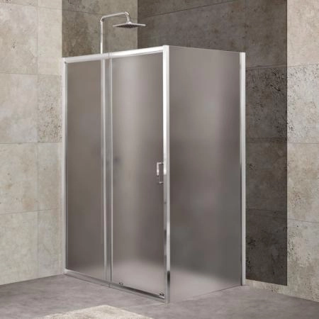 Душевой уголок BelBagno UNIQUE 110-125x100 прозрачное стекло 5 мм профиль хром UNIQUE-AH-1-110/125-100-C-Cr