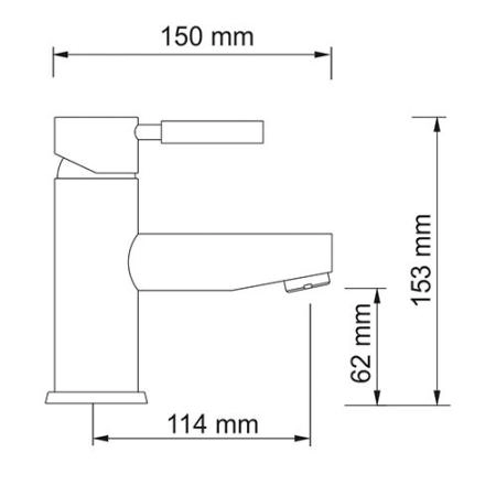 Смеситель для умывальника WasserKraft Main 4103 хром