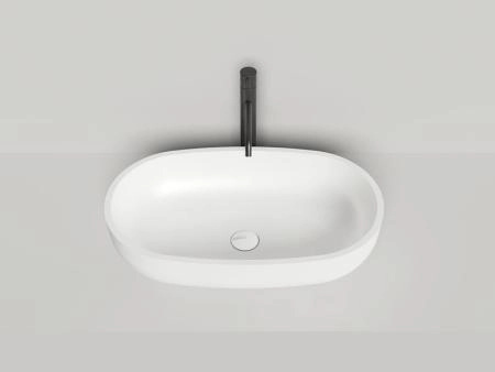 Раковина Salini GLORIA 05 S-Stone матовая 64x39 1102205M накладная