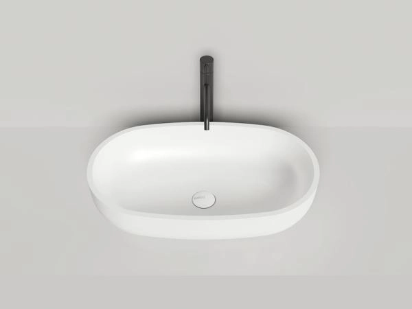 Раковина Salini GLORIA 05 S-Stone матовая 64x39 1102205M накладная