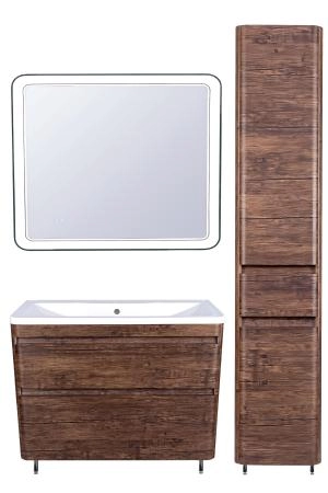 Тумба напольная Style Line Атлантика 100, Люкс старое дерево, PLUS