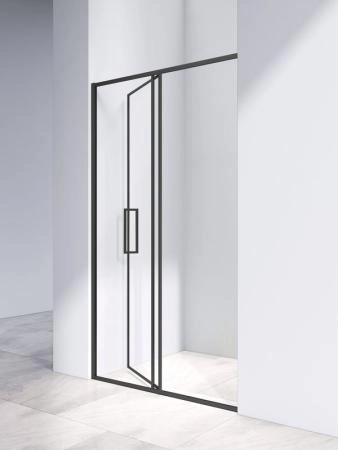 Душевая дверь Vincea Slim 8mm VDP-4SL120CLB, черный, стекло прозрачное