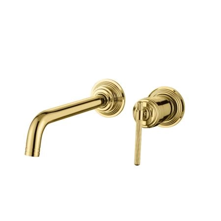 Смеситель для умывальника Boheme из стены, ETERNA GOLD 175-G