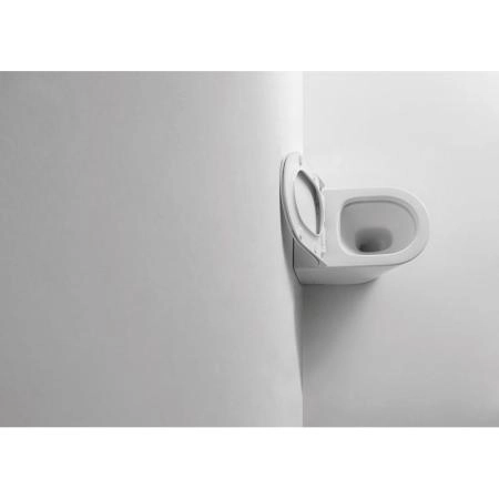 Унитаз CeramaLux NS-3178 56 см приставной безободковый микролифт