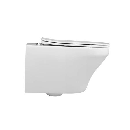 Унитаз подвесной Vincea Edge-M VT1-37 безободковый, цвет белый, ультратонкое soft-close сиденье