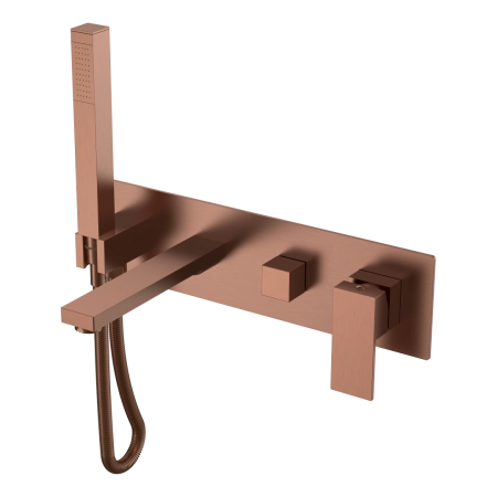 Смеситель для ванны Boheme встроенный Qubic Brushed Bronze 474-2-BRB