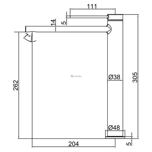 Смеситель для раковины Frap F1067-62 черный