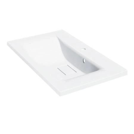 Раковина Vincea VCB-3M750W из искусственного камня, цвет белый