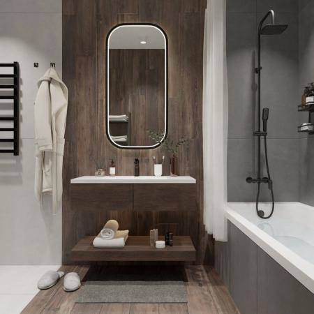 Душевая система ESKO со смесителем ST200Black черный