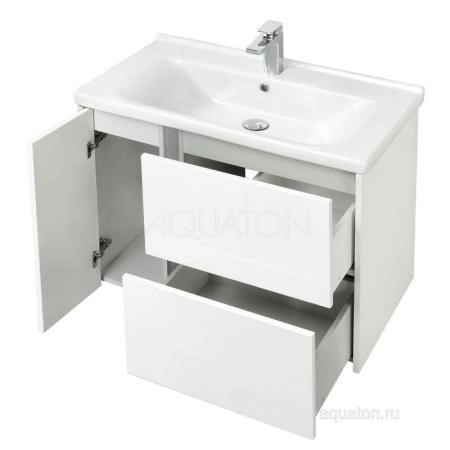 Тумба под раковину Aquaton Стоун 1A228201SX010 80 с ящиком,белый