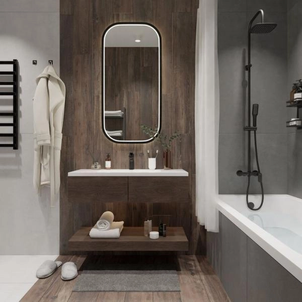 Душевая система ESKO со смесителем ST200Black черный