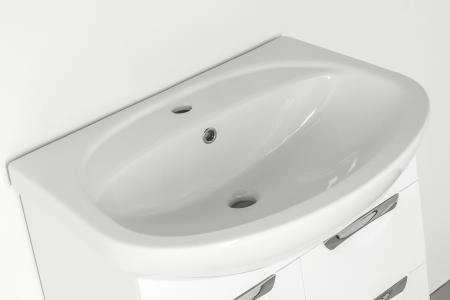 Тумба под раковину Style Line Elfante Жасмин 65 (3 ящ.) напольная с ящиками, белая