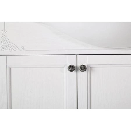 Тумба под раковину ASB-Woodline Салерно 105 патина серебро