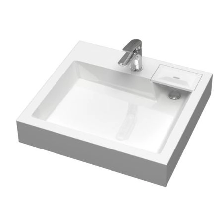 Раковина над стиральной машиной Uperwood Vission, 60*55 см, белая глянцевая