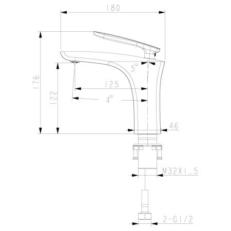 Смеситель Lemark Bellario LM6806C для раковины
