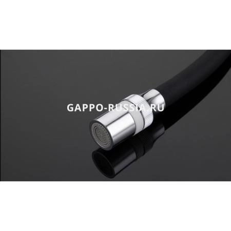 Смеситель Gappo G4398-7 для кухни хром черный
