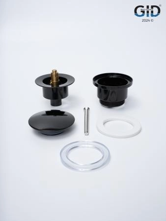 Донный клапан Gid универсальный G-58BL 76604K черный глянцевый 7.5x7x3.5