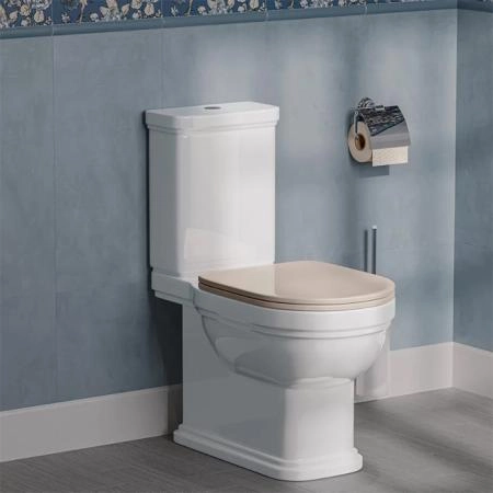 Сиденье Kerama Marazzi POMPEI ПОМПЕИ PO.seat.01\CAM быстросъемное с механизмом плавного опускания, камео бежевый
