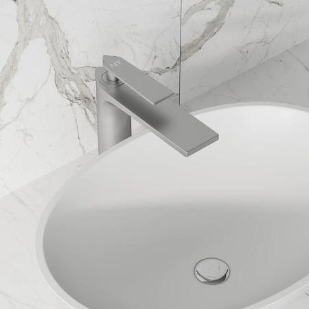 Смеситель NT BAGNO NT1701НN BRINO H для раковины никель матовый