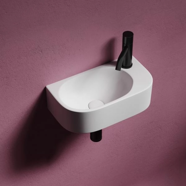 Умывальник подвесной прямоугольный (чаша слева, отверстие под смеситель справа) Element 409x224x110мм