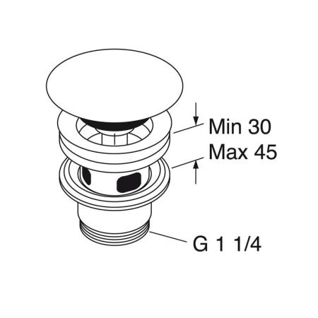 Донный клапан Villeroy&Boch 68080001