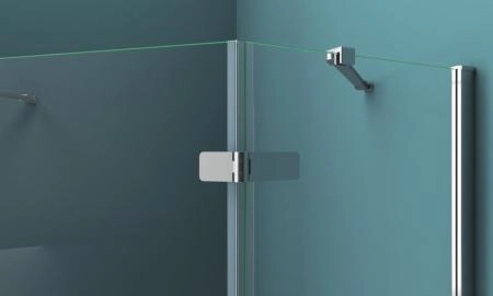 Душевой уголок BelBagno KRAFT 100x100 прозрачное стекло 6 мм профиль хром KRAFT-P-1-100-C-Cr-L