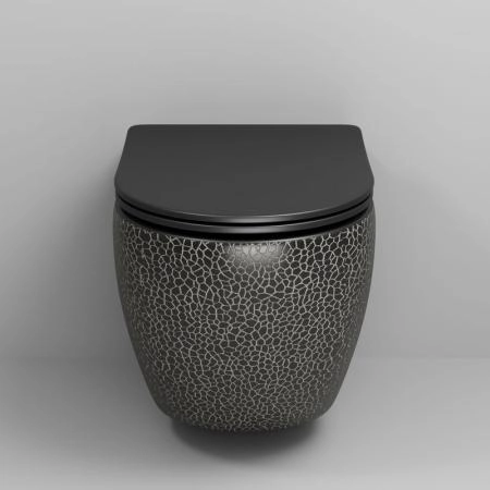 Унитаз Grossman GR-4411BBLS Color (550*365*395) ЧЕРНЫЙ подвесной Безободковый