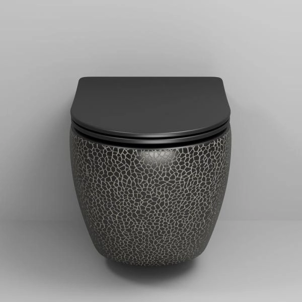 Унитаз Grossman GR-4411BBLS Color (550*365*395) ЧЕРНЫЙ подвесной Безободковый