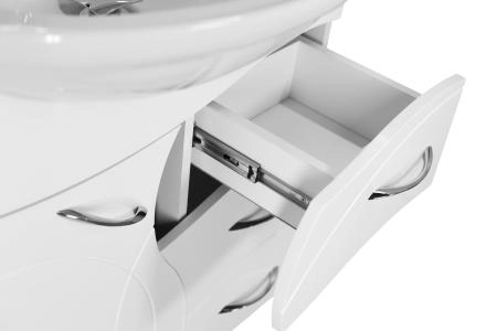 Тумба Style Line Амелия 75 (3 ящ.) с раковиной Байкал 75