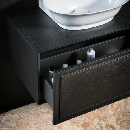 Laufen New Classic Тумба с раковиной, 117.5x31.5x67.5см, 2 ящика, напольный, цвет: черный дуб