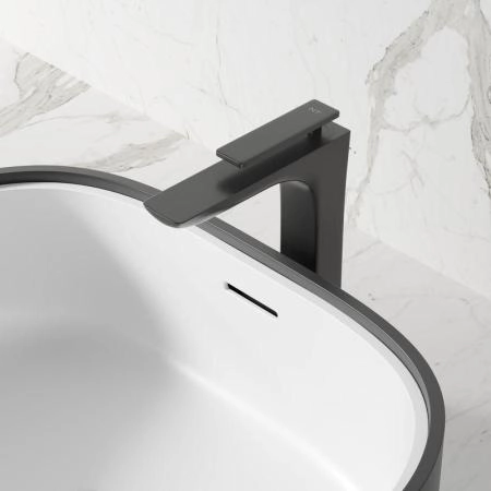 Смеситель NT BAGNO NT7801Н TIRSO H для раковины черный матовый