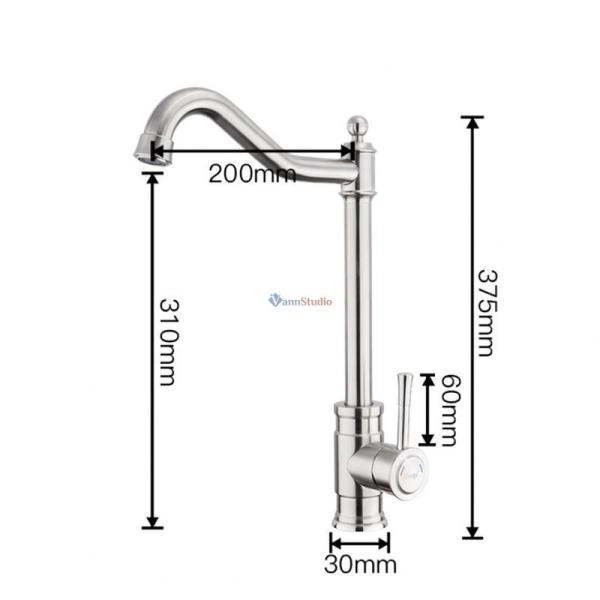 Смеситель для кухни Frap F41899-4 сатин