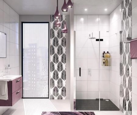 Душевая дверь WasserKraft Aller 10H05RBLACK 120 см, распашная, правая