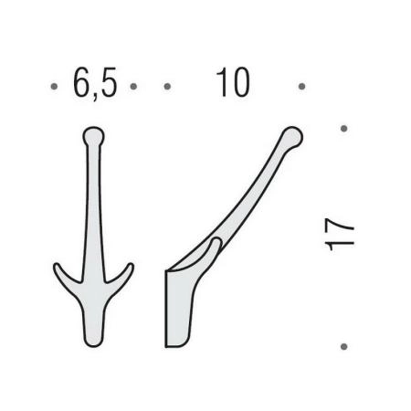 Крючок Colombo Appenditutto AM27 Hook2 хром