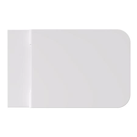 Alice Hide Square Унитаз 55х35см., подвесной, безободковый, с сиденьем и крышкой с микролифтом, с набором для крепления, цвет: белый матовый