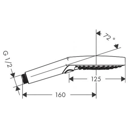 Hansgrohe Raindance Select S Ручной душ 120 3jet, Rain, RainAir, Whirl, цвет: черный хром