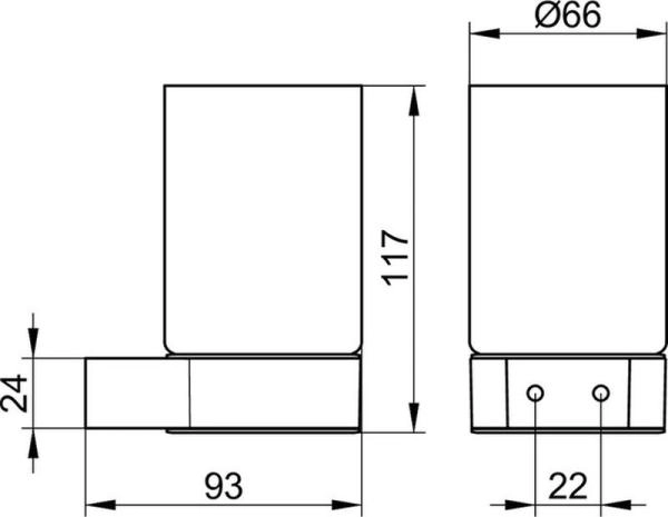 Держатель стакана Keuco Plan 14950019000 хром