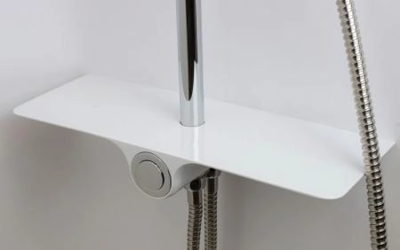 Душевая система ESKO ST1010shelf хром белый