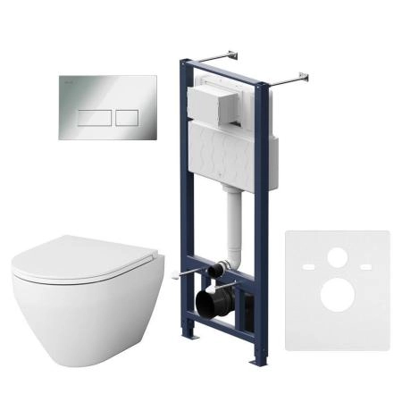 Комплект AM.PM Spirit 2.0 IS47051.701700 инсталляция с унитазом и клавишей глянц хром