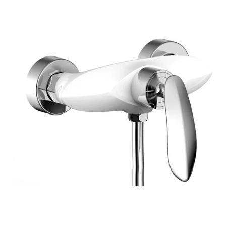 Смеситель GROCENBERG GB9001WC для душа, белый/хром