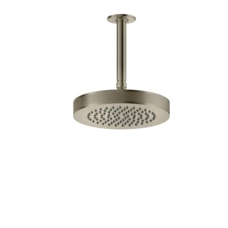 Gessi Inciso Потолочная душевая головка шарнирная на 1/2", Ø218 мм, длина изготавливается под заказ (мин. 105, макс. 1855мм), цвет: finox
