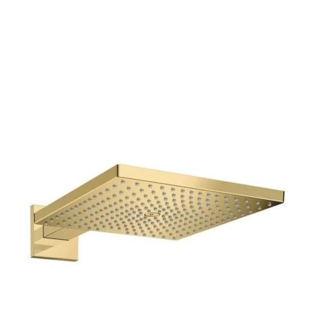 Hansgrohe 26238990 Raindance E Верхний душ 300х300 мм, 1 режим RainAir, боковой кроншт.390 мм, полированное золото