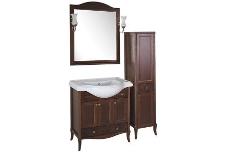 Тумба под раковину ASB-Woodline Салерно 80 антикварный орех